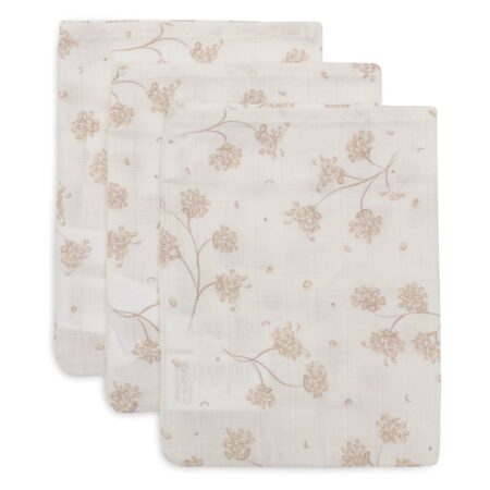 Jollein - Hydrofiel Washandje 15x20cm - Leafy Dreams - 3 Stuks