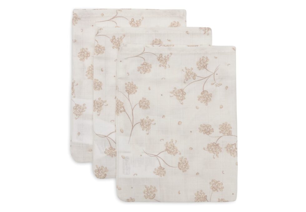 Jollein - Hydrofiel Washandje 15x20cm - Leafy Dreams - 3 Stuks