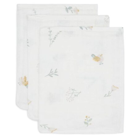 Jollein - Hydrofiel Washandje 15x20cm Lovely Birds (3pack)