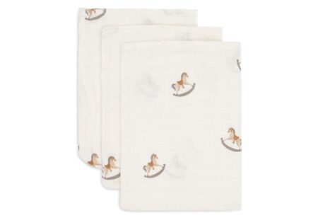 Jollein - Hydrofiel Washandje 15x20cm Nostalgic Ride (3pack)