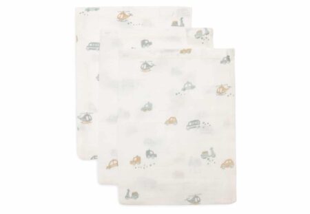 Jollein - Hydrofiel Washandje 15x20cm On The Go (3pack)