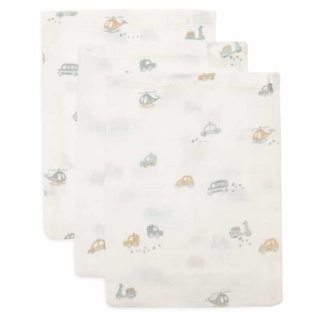 Jollein - Hydrofiel Washandje 15x20cm On The Go (3pack)