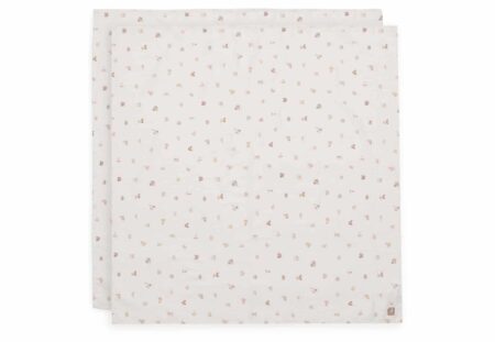 Jollein - Hydrofiele Doek Large 115x115cm - Animal Friends - 2 Stuks