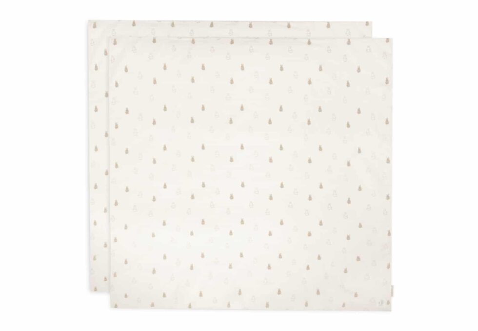Jollein - Hydrofiele Doek Large 115x115cm Happy Miffy Nougat (2pack)