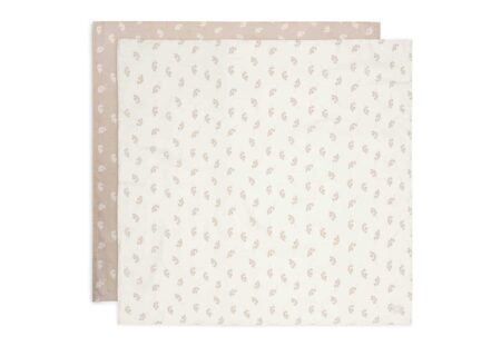 Jollein - Hydrofiele Doek Large 115x115cm Twig Wild Rose (2pack)