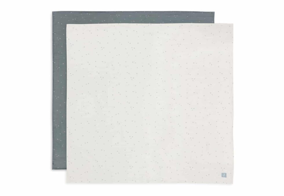 Jollein - Hydrofiele Doek Large 115x115cm Twinkling Sea Green (2pack)