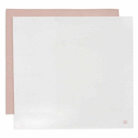 Jollein - Hydrofiele Doek Large 115x115cm Twinkling Wild Rose (2pack)