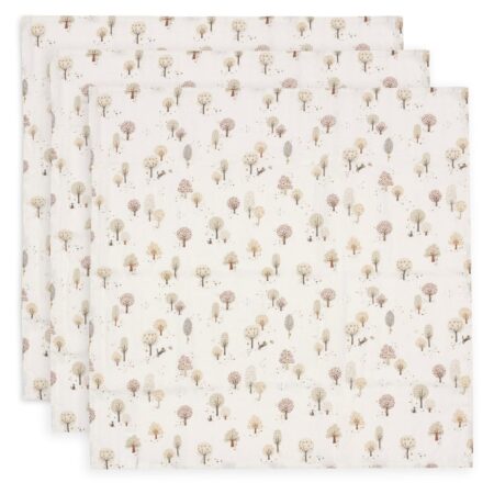 Jollein - Hydrofiele Doek Small 70x70cm - Tiny Park - 3 Stuks