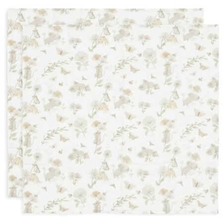 Jollein - Hydrofiele Doek Small 70x70cm Dreamy Mouse (2pack)