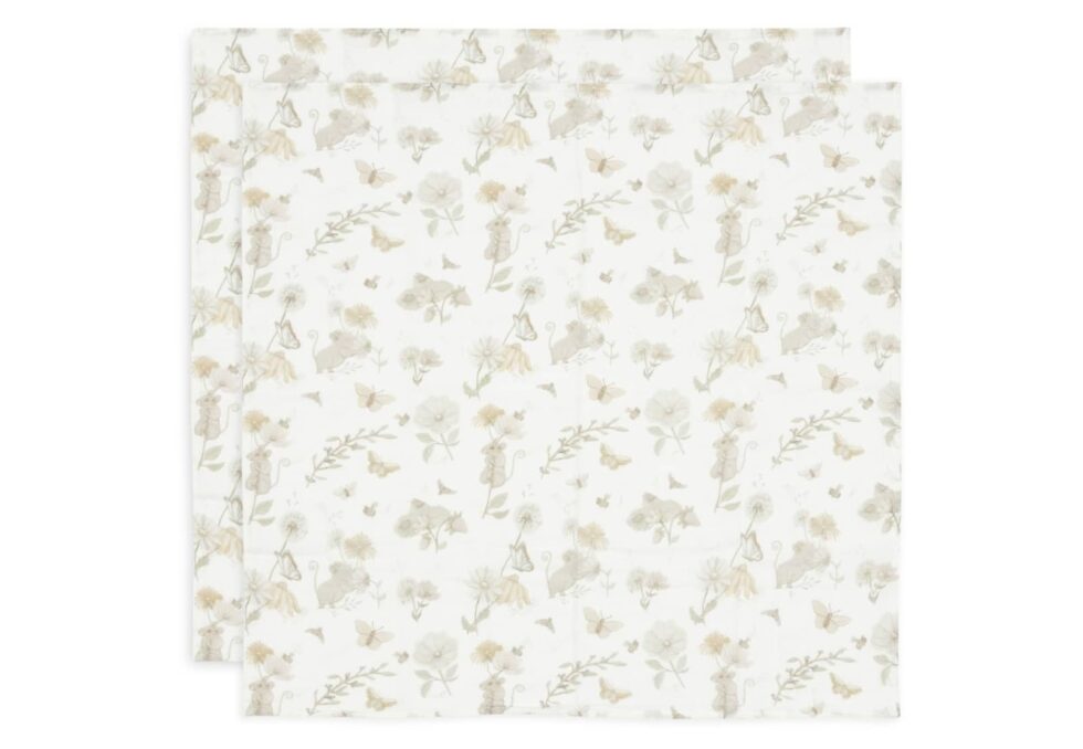Jollein - Hydrofiele Doek Small 70x70cm Dreamy Mouse (2pack)