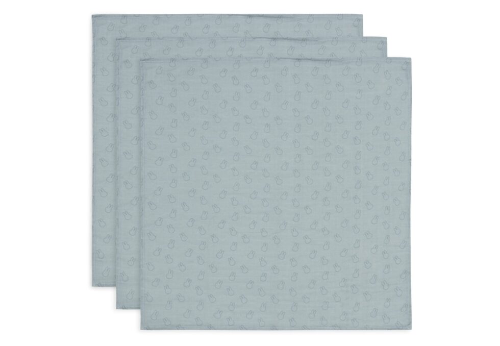 Jollein - Hydrofiele Doek Small 70x70cm Miffy Silhouettes SeaGreen(3p)