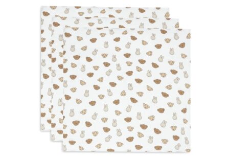 Jollein - Hydrofiele Doek Small 70x70cm Miffy and Friends (3pack)