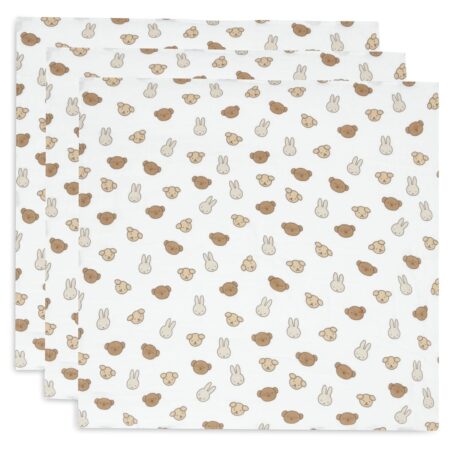 Jollein - Hydrofiele Doek Small 70x70cm Miffy and Friends (3pack)