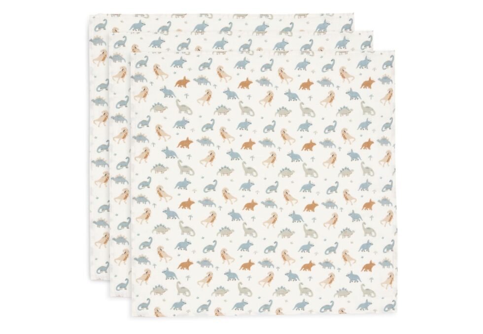 Jollein - Hydrofiele Doek Small 70x70cm Roarsome (3pack)