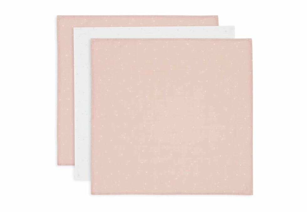 Jollein - Hydrofiele Doek Small 70x70cm Twinkling Wild Rose (3pack)