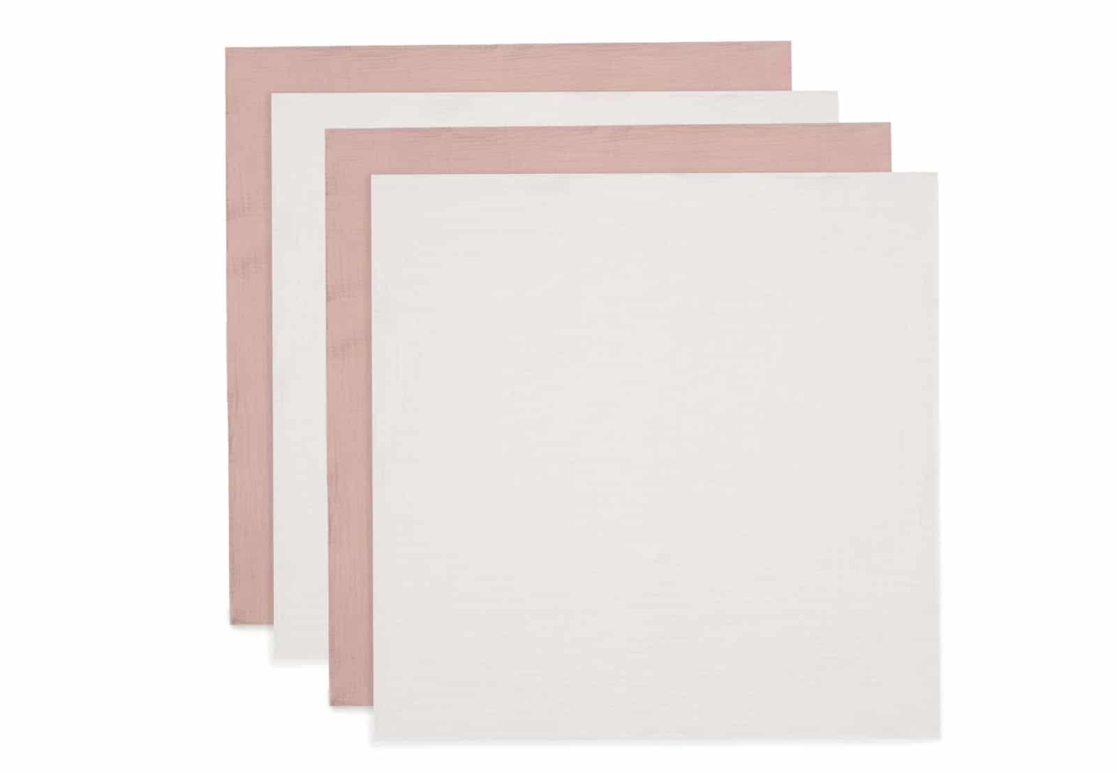 Jollein - Hydrofiele Doek Small 70x70cm Wild Rose/Ivory (4pack)