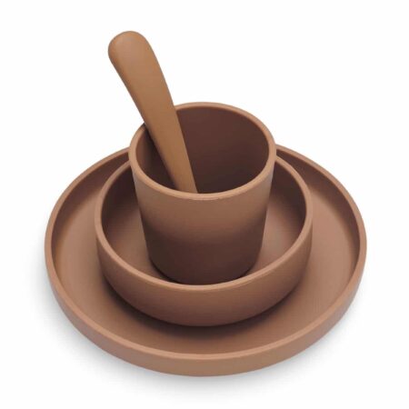 Jollein - Kinderserviesset Siliconen Caramel