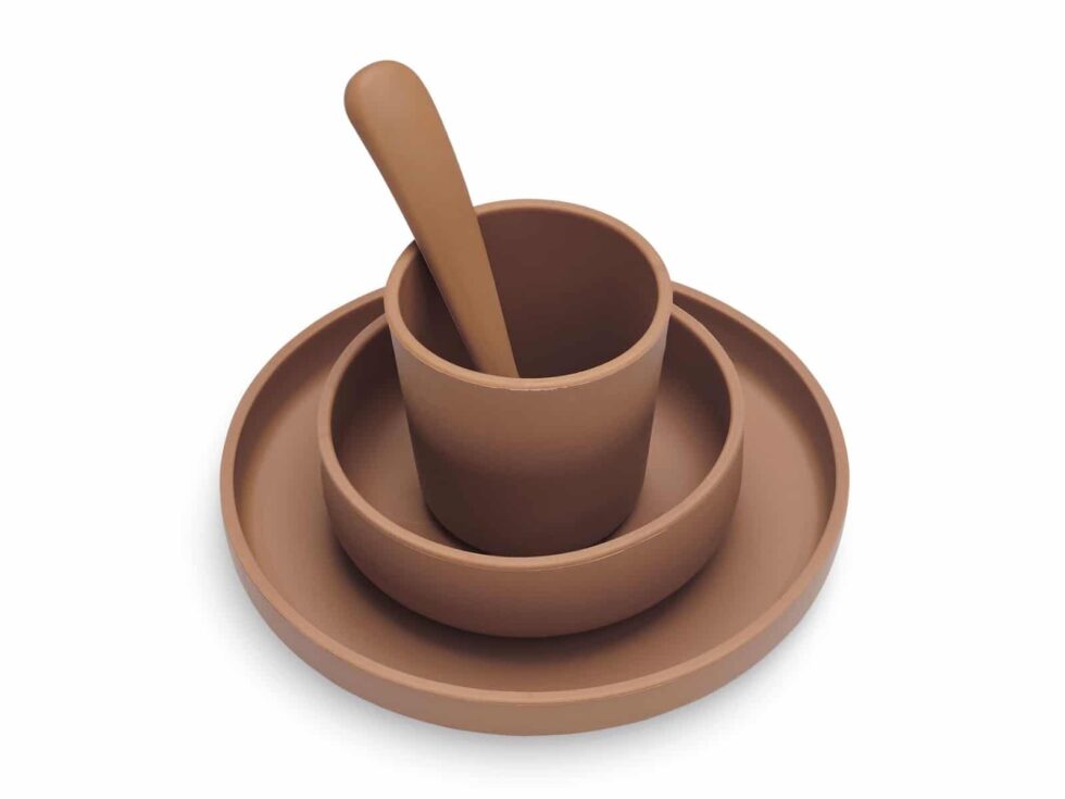 Jollein - Kinderserviesset Siliconen Caramel