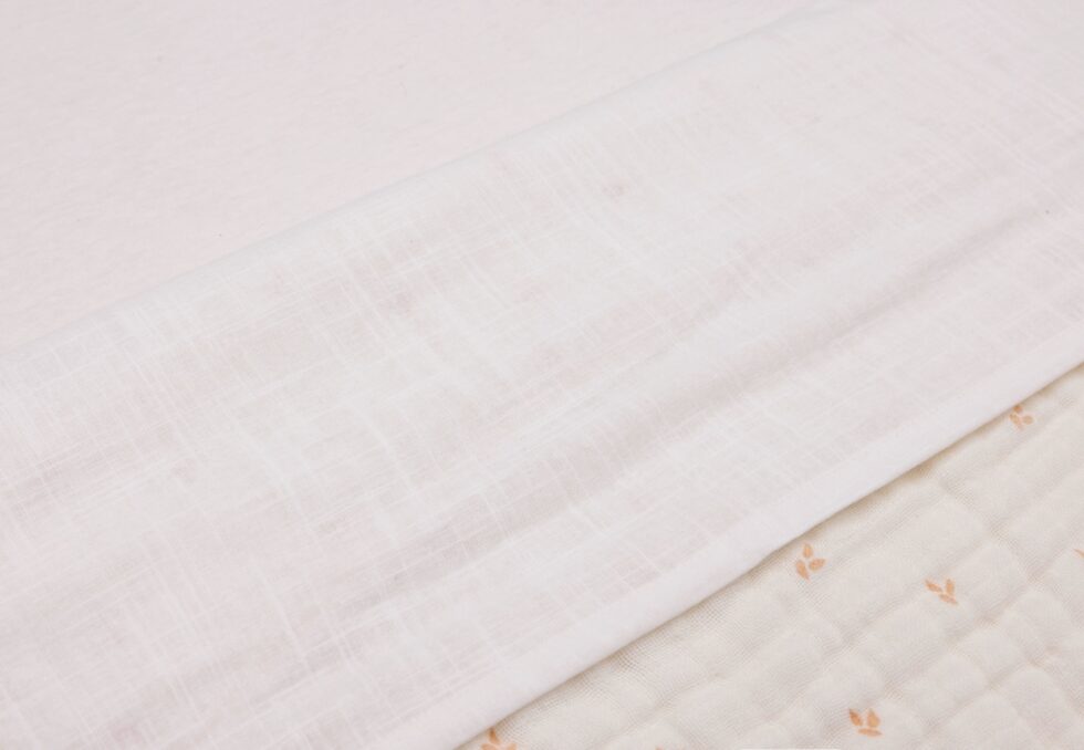 Jollein - Laken Ledikant 120x150cm Slub Ivory