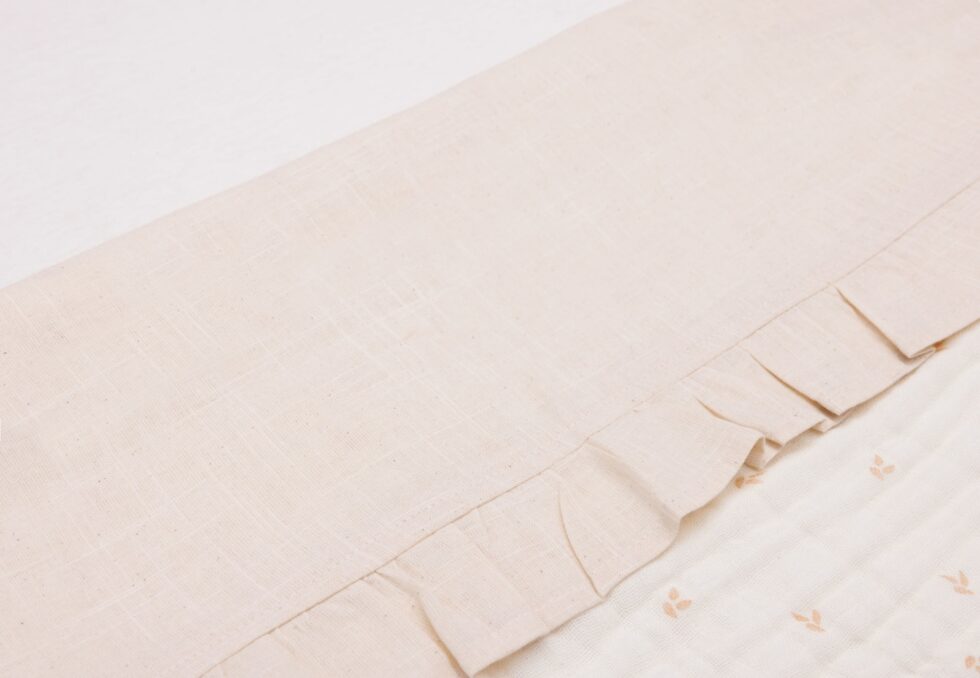 Jollein - Laken Wieg 75x100cm Ruffle Natural