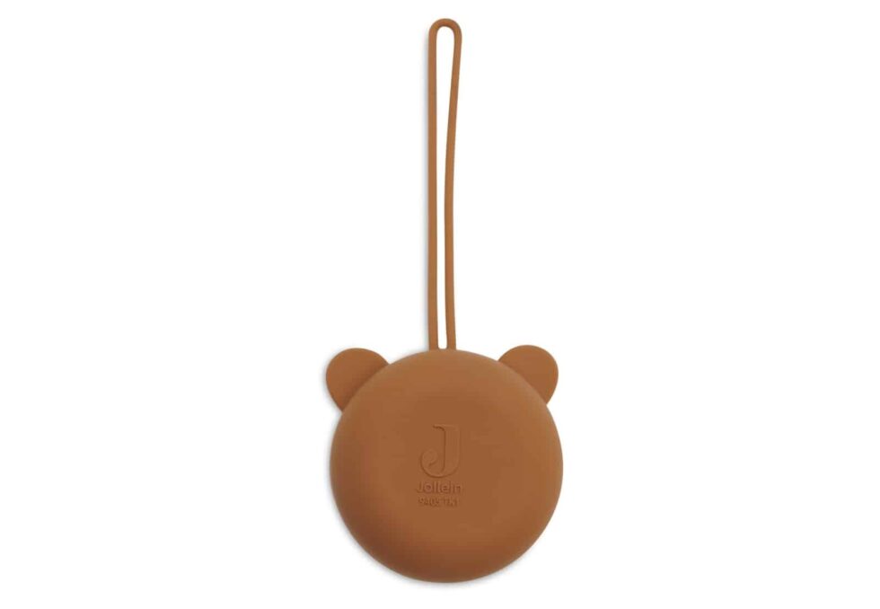 Jollein - Siliconen Speenhouder 7cm Caramel
