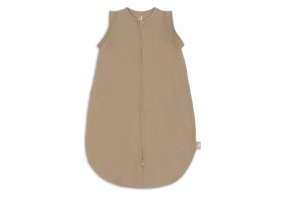 Jollein - Slaapzak Zomer met Afritsbare Mouw Rond 90cm Ajour Biscuit