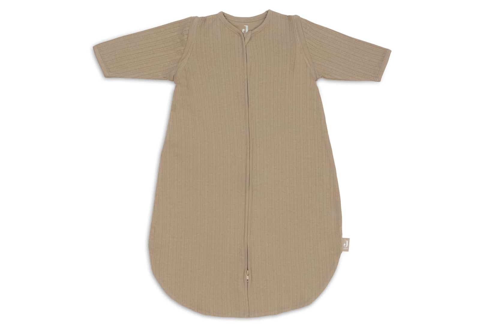 Jollein - Slaapzak Zomer met Afritsbare Mouw Rond 90cm Ajour Biscuit
