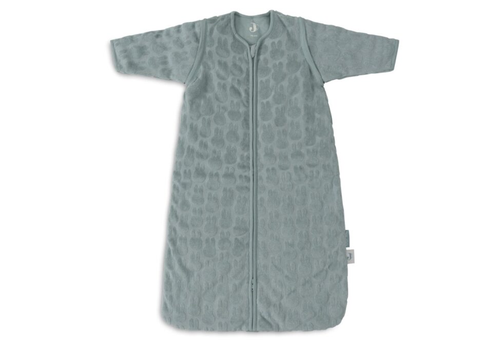 Jollein - Slaapzak met afritsbare mouw 70cm Miffy Jacquard Sea Green