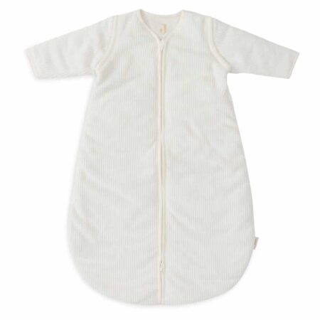 Jollein - Slaapzak met afritsbare mouw Rond 110cm Rib Ivory