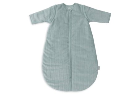 Jollein - Slaapzak met afritsbare mouw rond 90cm Rib Sea Green
