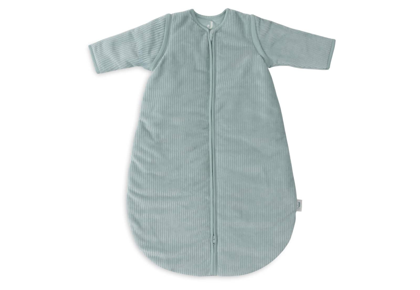Jollein - Slaapzak met afritsbare mouw rond 90cm Rib Sea Green