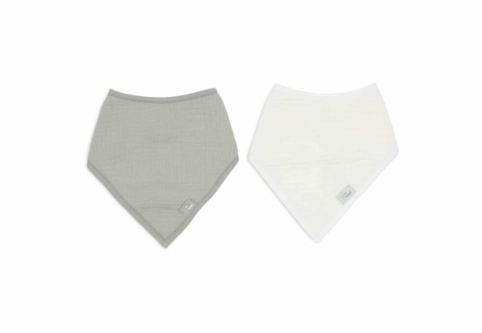 Jollein - Slab Bandana Hydrofiel Olive Green/Oatmeal (2pack)