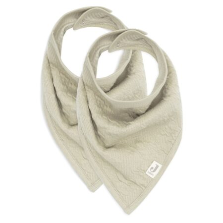 Jollein - Slab Bandana Soft Waves Olive Green (2pack)