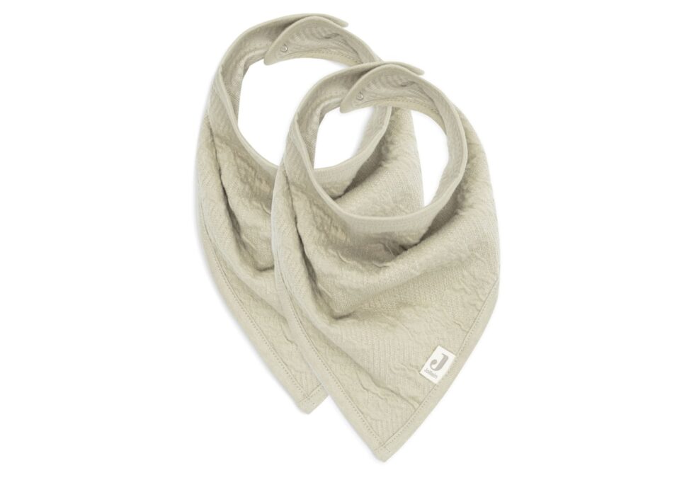 Jollein - Slab Bandana Soft Waves Olive Green (2pack)