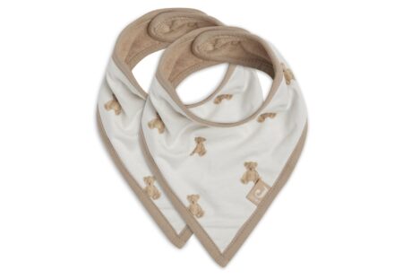 Jollein - Slab Bandana Teddy Bear GOTS (2pack)