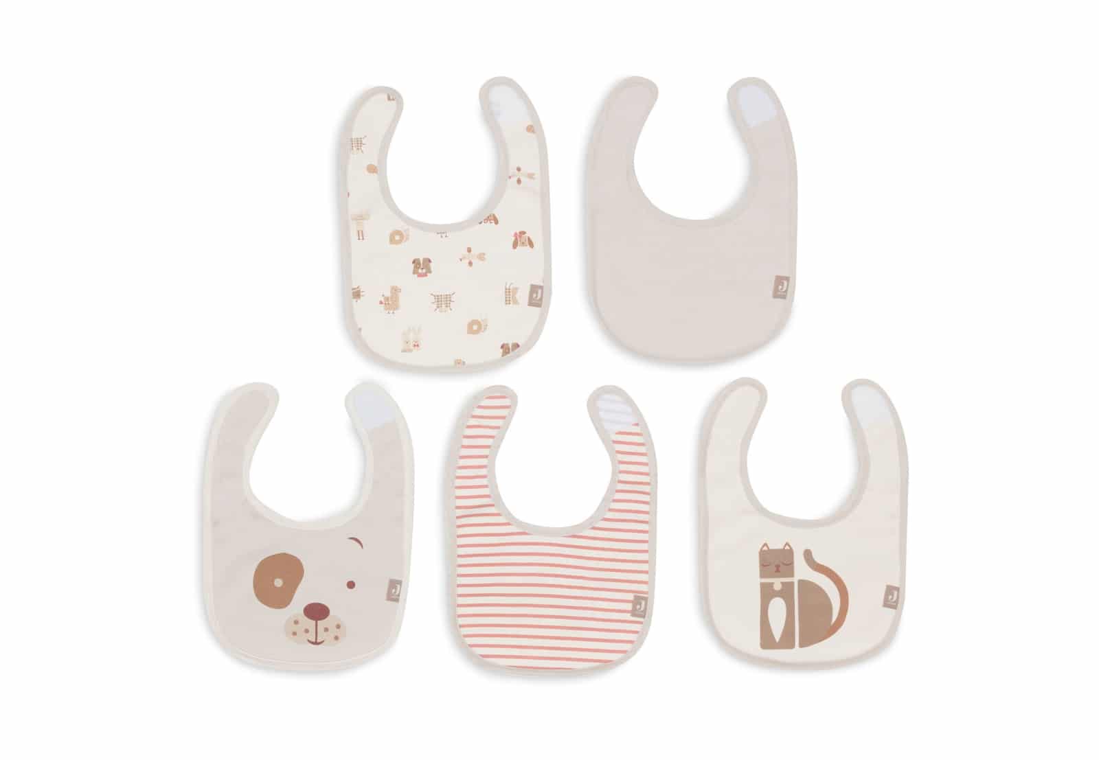 Jollein - Slab Jersey Waterproof - Animal Friends - 5 Stuks