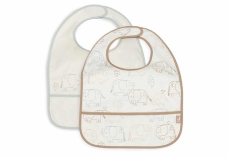 Jollein - Slab Waterproof - Elephant Tales - 2 Stuks