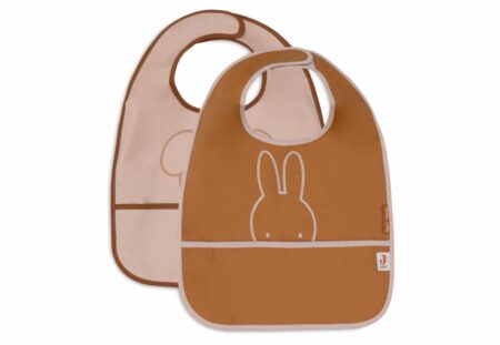 Jollein - Slab Waterproof Miffy Peekaboo Wild Rose (2pack)