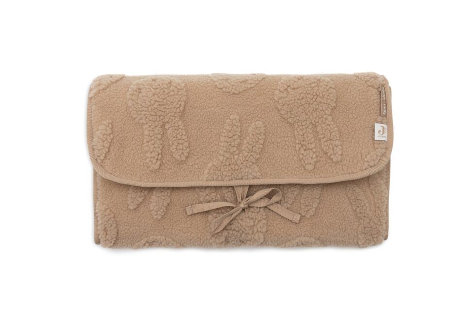 Jollein - Verschoningsmat met Opbergvak Miffy Jacquard Teddy - Biscuit