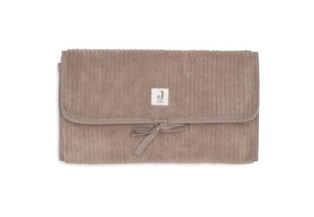 Jollein - Verschoningsmat met Opbergvakken Cloudy Rib - Milky Coffee