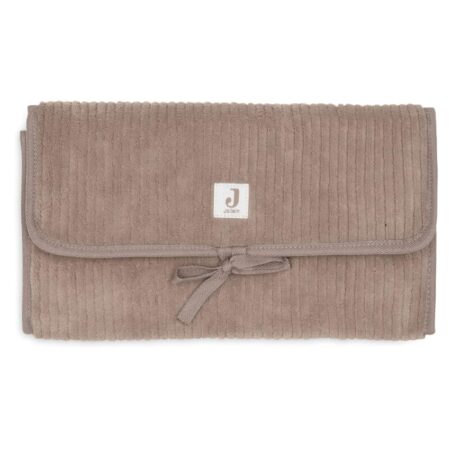 Jollein - Verschoningsmat met Opbergvakken Cloudy Rib - Milky Coffee