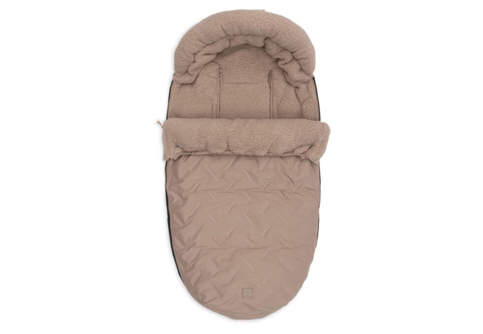 Jollein - Voetenzak buggy/kinderwagen Embossed - Milky Coffee