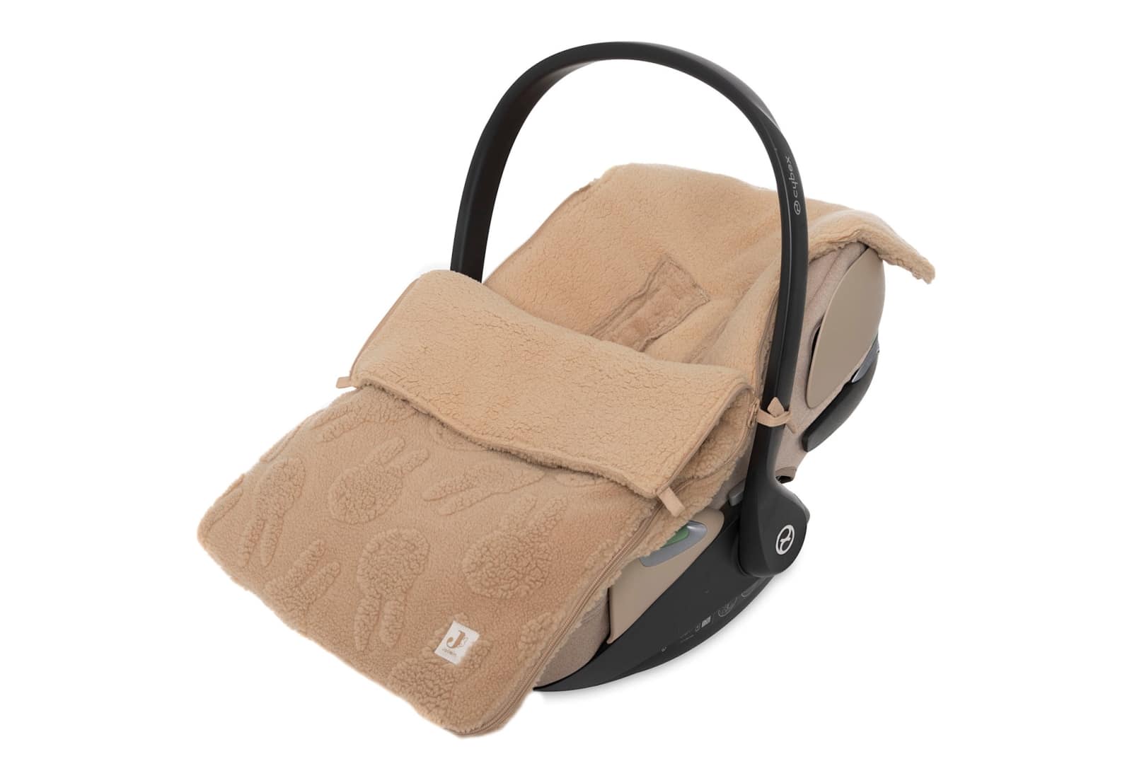 Jollein - Voetenzak groep 0+ 3/5 punts gordel Miffy Jacquard Teddy - Biscuit