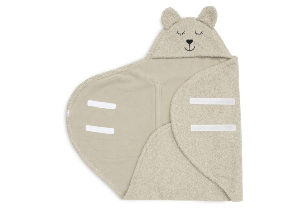 Jollein - Wikkeldeken Bear Boucle Olive Green