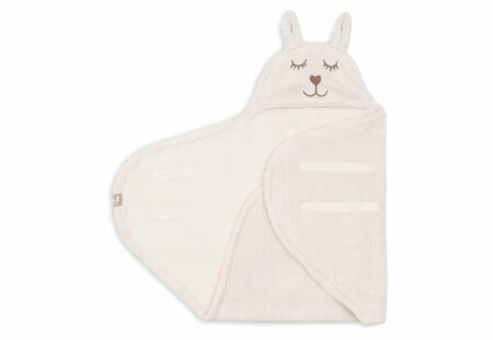 Jollein - Wikkeldeken Bunny Cloudy Rib - Oatmeal