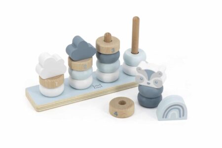 Label Label - Little Stacking Rings - Blue