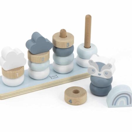 Label Label - Little Stacking Rings - Blue