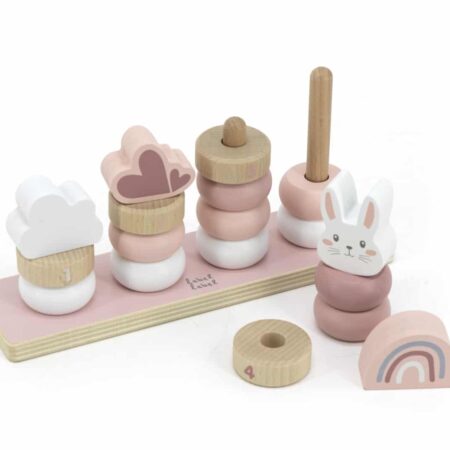 Label Label - Little Stacking Rings - Pink