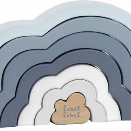 Label Label - Rainbow Puzzle Cloud - Blue