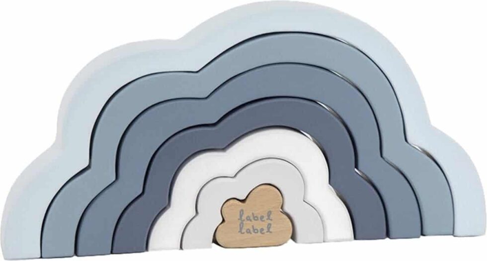 Label Label - Rainbow Puzzle Cloud - Blue